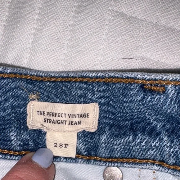 Madewell Blue Straight Leg Women's Jeans - Picture 4 of 5